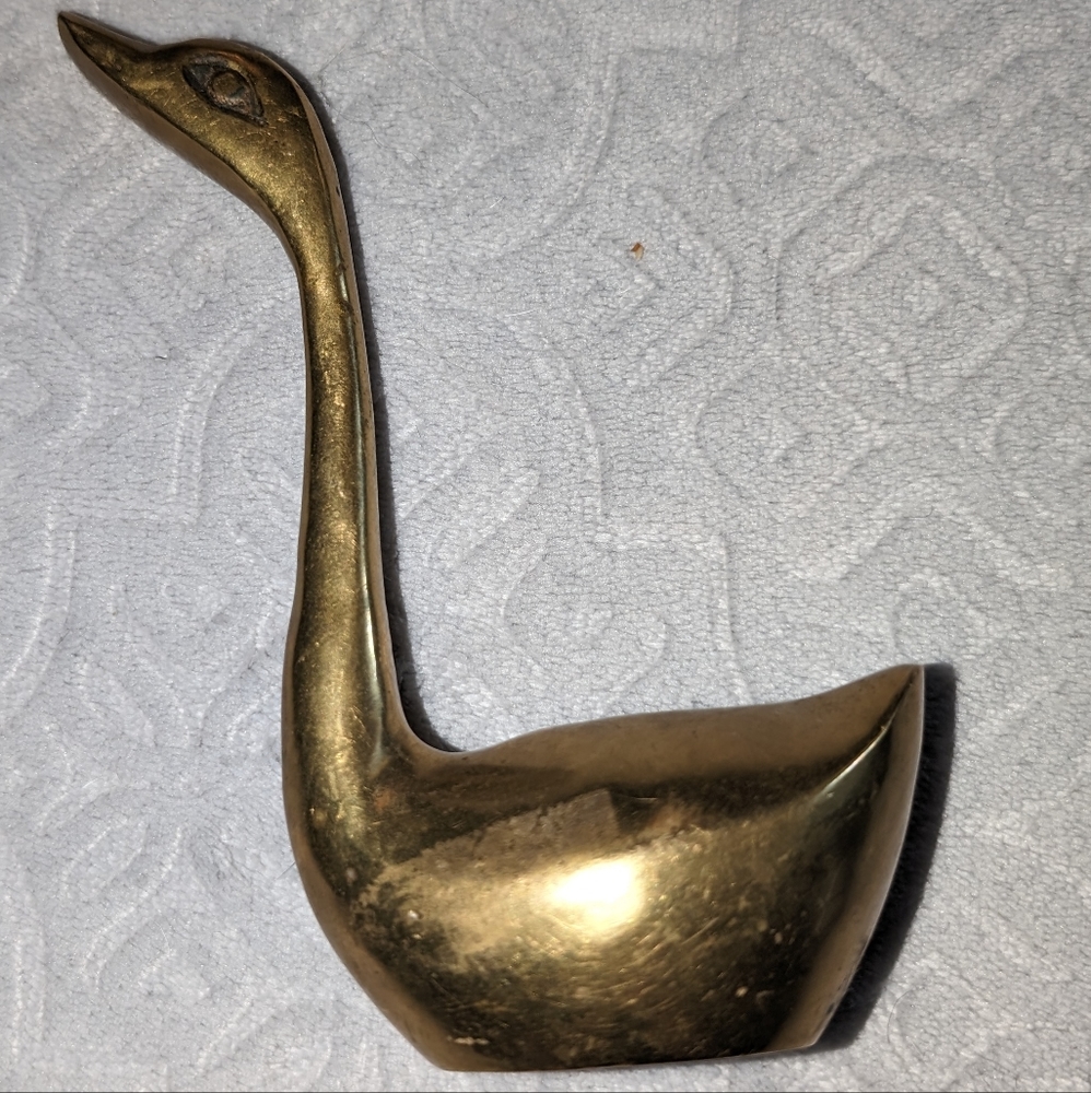 Decorative Brass Swan